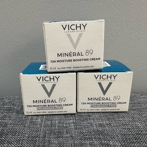 Vichy Minéral 89 Hydrating Cream - Travel size 15 ml each